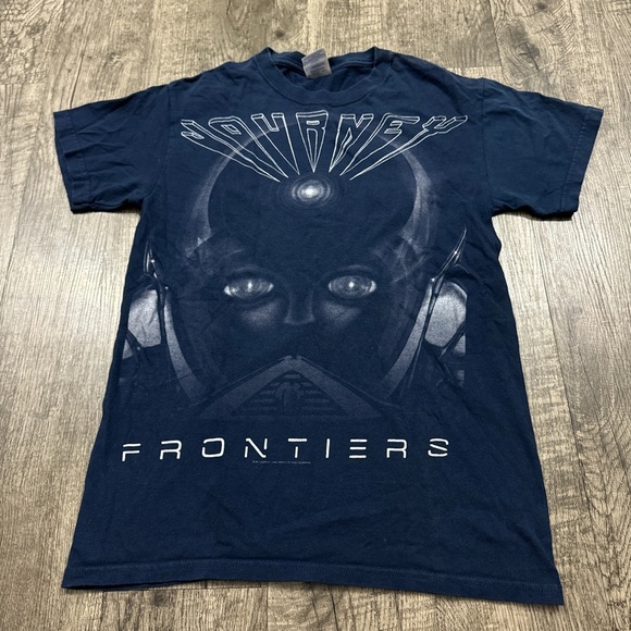 2011 Journey Frontiers Graphic Band Tee Graphic T Shirt - Picture 1 of 5
